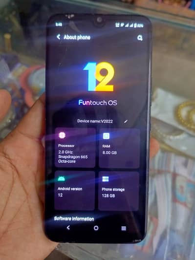 vivo V20fe AMOLED display fingers. sale exchange