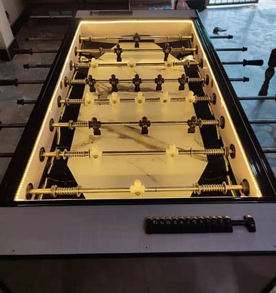 Luxury Foosball Table with LED Lights – Brand New