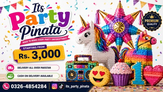 Party Pinatas for Birthday & Events | Delivery All Over Pakistan