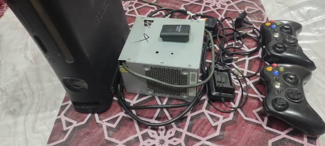 Xbox 360 with games