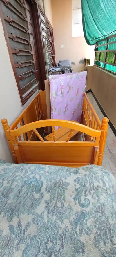Imported Baby Cot with new mattress