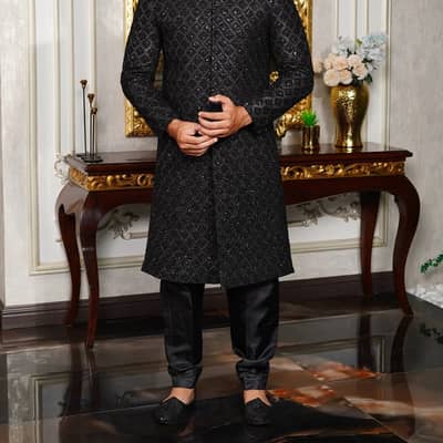 Groom Designer Sherwani for sale | Complete Set with Hand Embroidery
