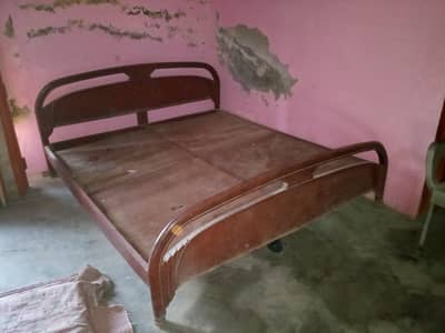Wooden double bed  only bed