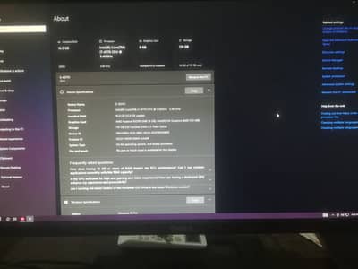 Gaming PC i7 4th Gen RX 590 8GB 16GB RAM 128GB SSD 24 Inch Monitor