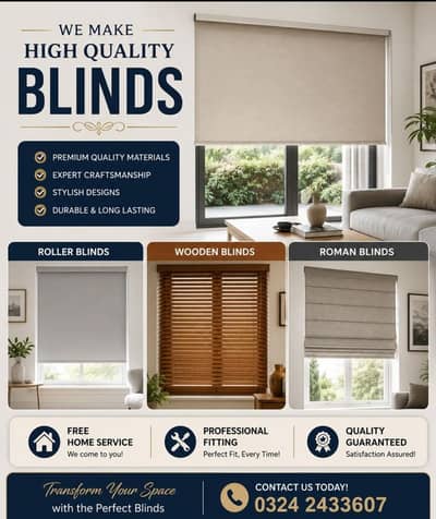 window blinds, roller blinds, wooden blinds, roman blinds, zebra blind