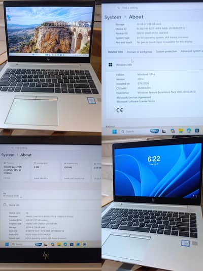 HP EliteBook 840 G5 Laptop Intel Core i5-8350U 8GB 256GB