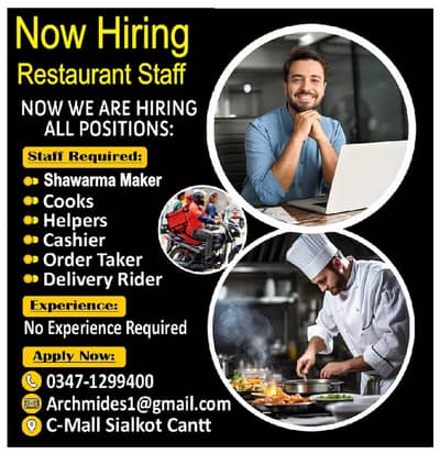 Restaurant / Kitchen Staff Required