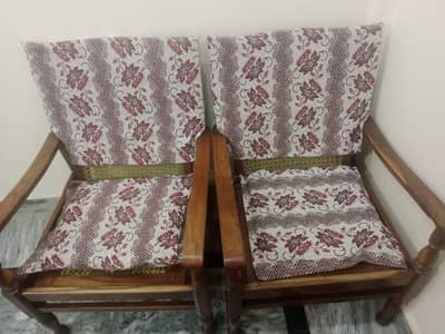 wood chairs pair of two