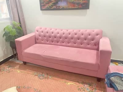 3 SEATER SOFA PINK FOR SALE IN ISLAMABAD