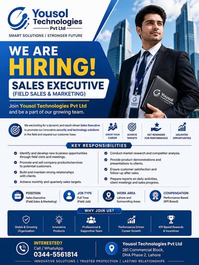 Hiring: Sales Executive (Field & Corporate Sales)