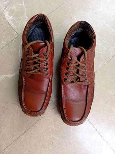 genuine leather branded (Kickers® ) anti slip grip shoes size 10