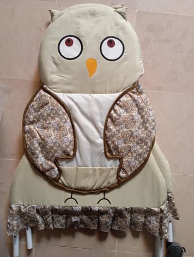 Baby Rocking Cardle with Owl Bird Cartoon character