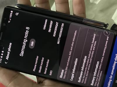 Samsung note 8 single sim 6/64