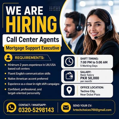 Call Center Job || CSR Required || Male & Female || Night Shift Job