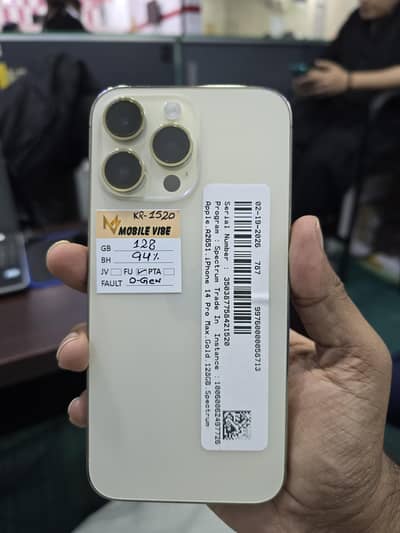Iphone 14 Pro Max 128GB FU (10 Out Of 9.5] (GENUINE DISPLAY MSG)