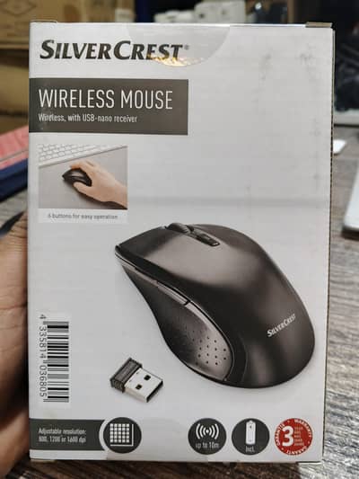 Silver Crust Wireless Mouse Box Packed (Amazon latt) Quantity Stock