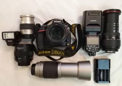 Nikon D800E, 85mm F1.8 G, 50mm F1.4, SB900, 28-300mm, 70-300mm, 28-80m