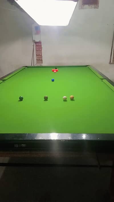 6x12 Snooker Table Used Excellent Slate Cushion With Accessories