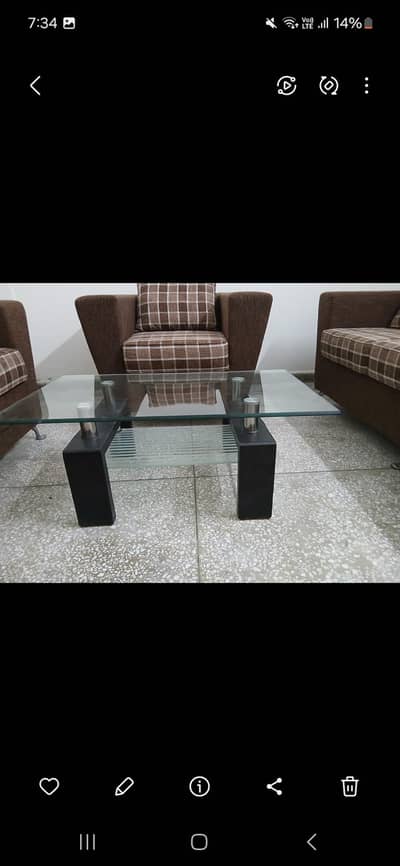 glass table