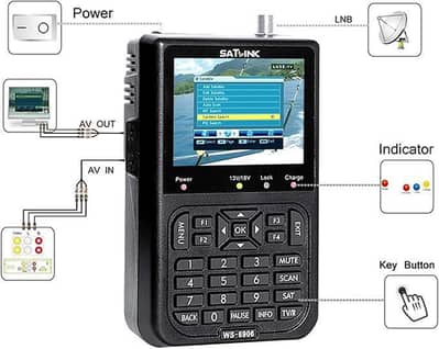 Digital Satellite Finder WS 6906 3.5 inch display