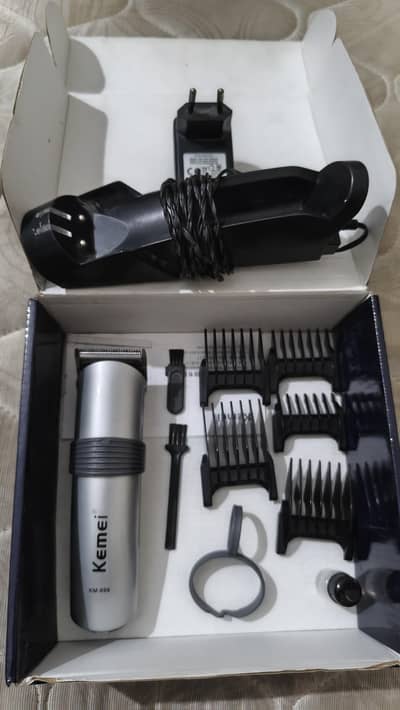 KEMEI ORIGINAL TRIMMER FULL SIZE COMPLETE BOX WORKING BOHUT KAM USE HU