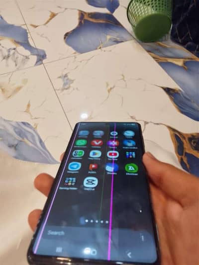 Samsung a73 5g  with box panal have lines back break