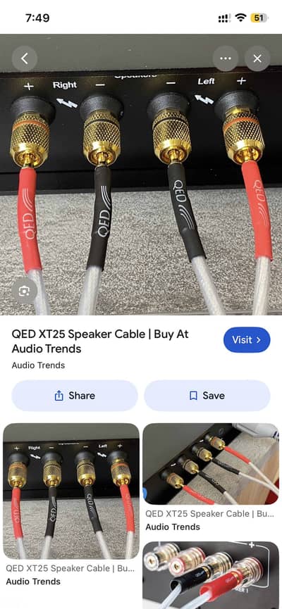 Qed speaker cable