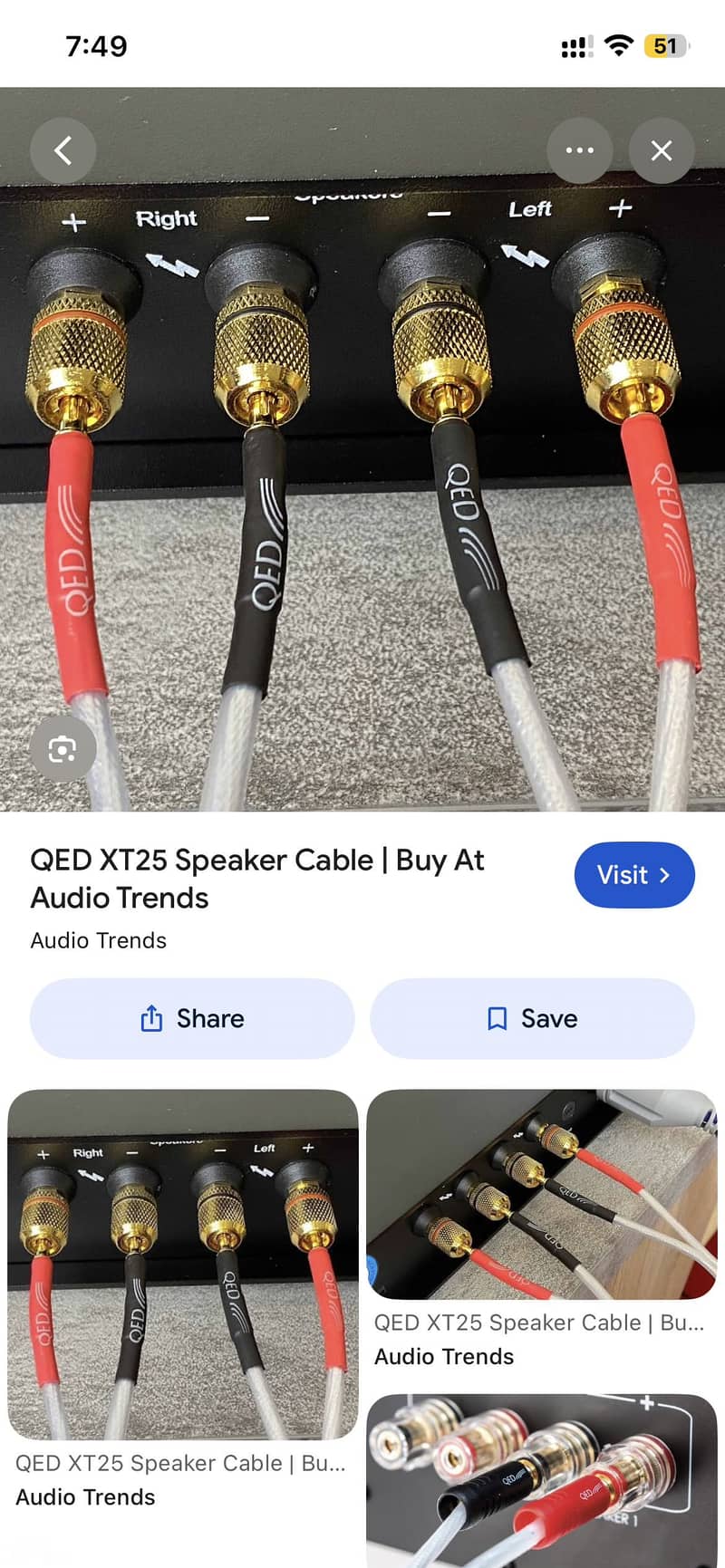 Qed speaker cable 0