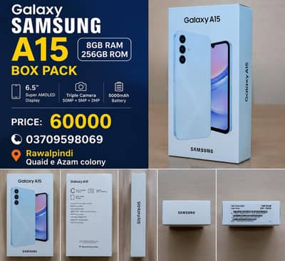 Samsung Galaxy A15 8GB 256GB box pack