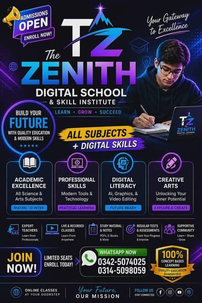 Online Tuition for Matric & FSC – Admissions Open
