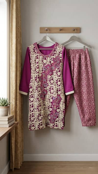 Stylish  Embroidered Eastern Suit for Sal