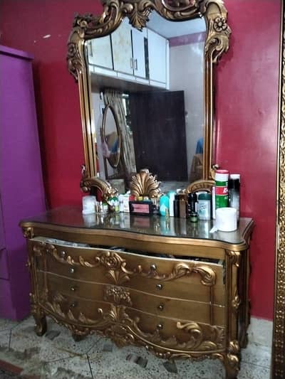 chinioti bed set with almari
