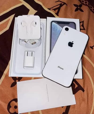 iPhone XR ram 256 GB PTA approved condition 10 button complete box all