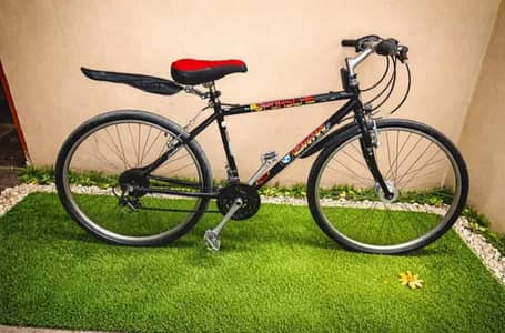 sports bicycle used fresh condition