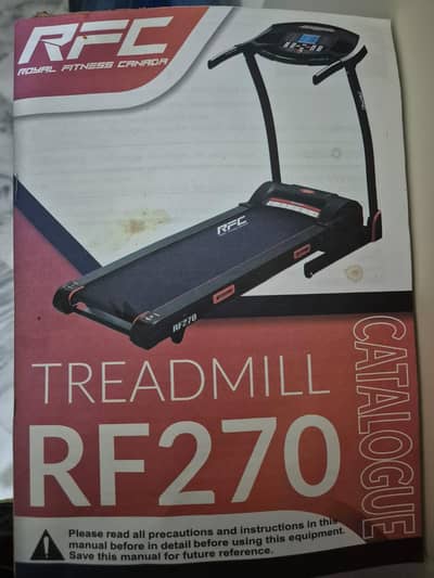 RFC RF270 Treadmill for Sale – Like New Condition