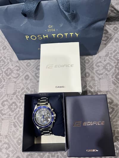 Edifice EFV-540 with Box and Papers