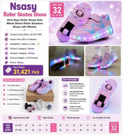 Pink roller coaster girls shoes