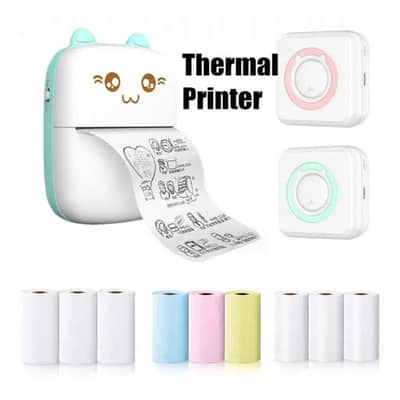 portable mini Cat thermal printer Bluetooth pocket photo label print