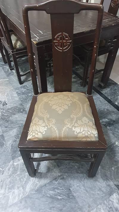 wooden dining table
