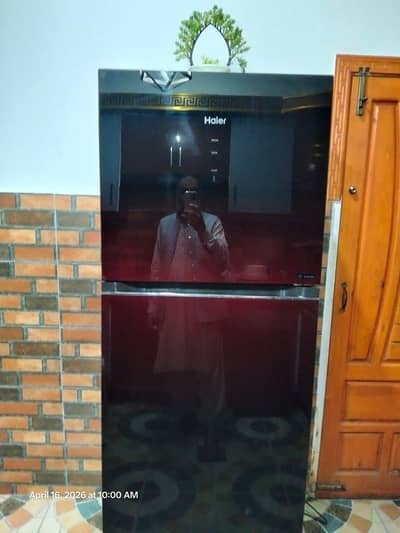Haier inverter Refrigerator glass Doors like new condition