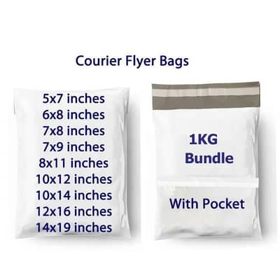 Pocket Flyer Plain Flyers in All Sizes Courier Bags for Secure Packing
