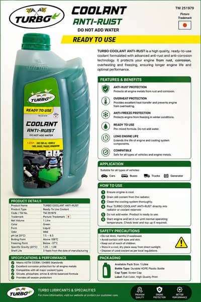 Anti Rust Radiator Coolant