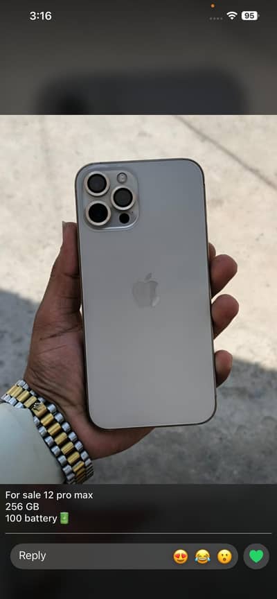 iphone 12 pro max jv condition 10 by 10 battery 100