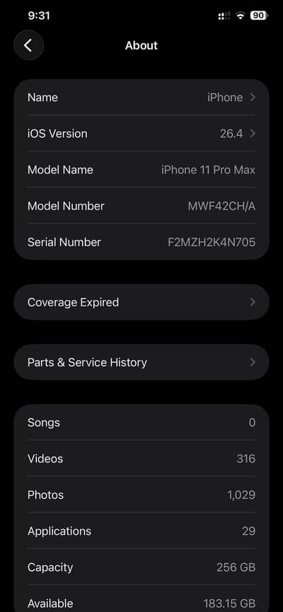 I PHONE 11 PRO MAX PTA APPROVED WITH BOX