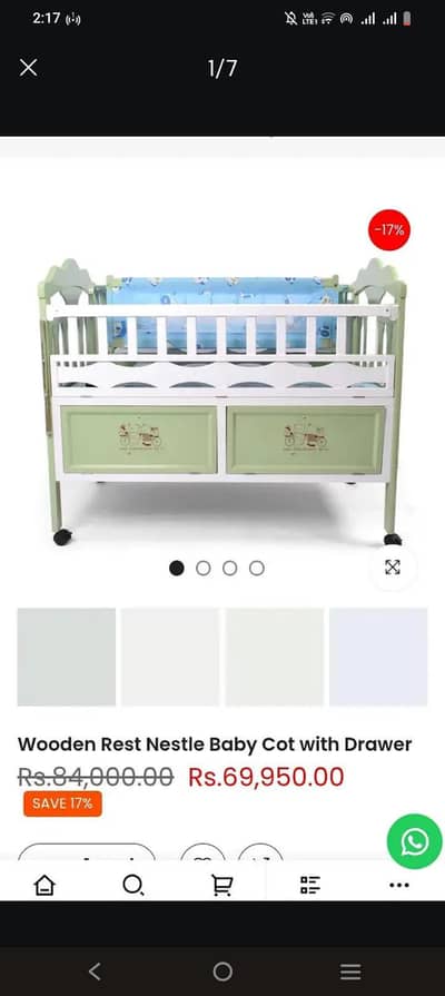 baby cot +craddle
