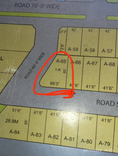 Canal road link Model City 1 cornar plot 21 Marla A block for sale 03018660465