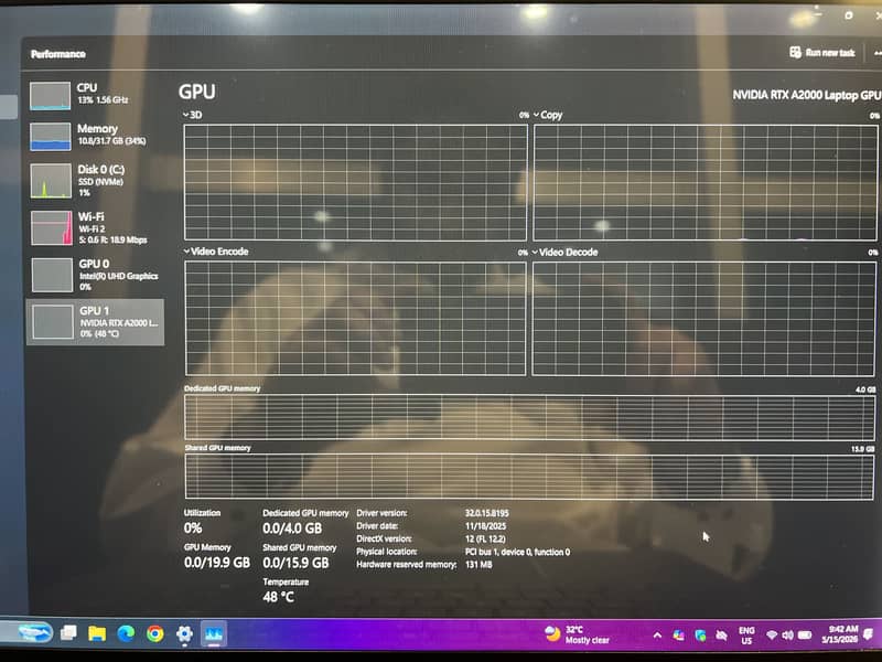 Smart workstation DELL Precision(H Processor)5560 RTXA2000 1