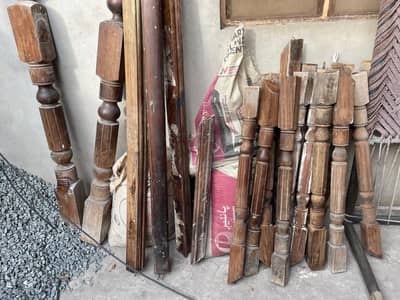 Wooden stair reeling lakree k paya