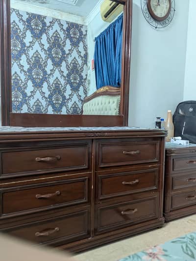 1 dressing and 2 side table for sale