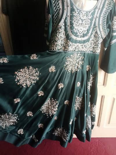 three frock same green colour one day use n